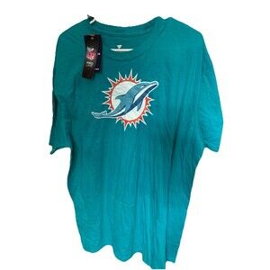 Men's Fanatics Branded Aqua Miami Dolphins Athletic Coordinator T-Shirt new 2XL